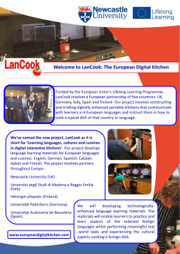 Welcome to LanCook: The European Digital Kitchen