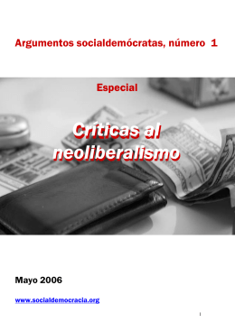 Críticas al neoliberalismo - Web profesional de Jose Rodríguez