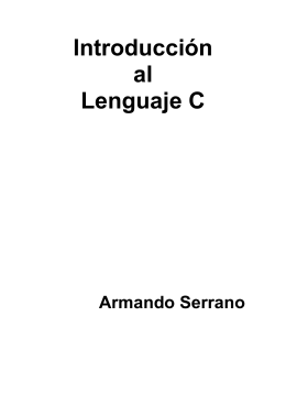 Introducción al Lenguaje C