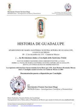 Historia de Guadalupe - Conchiglia