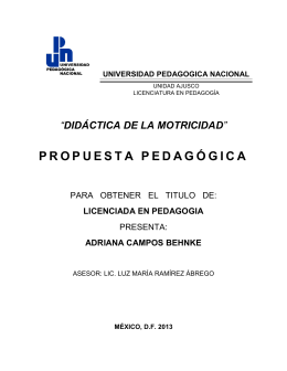 Didáctica de la motricidad - Biblioteca Gregorio Torres Quintero