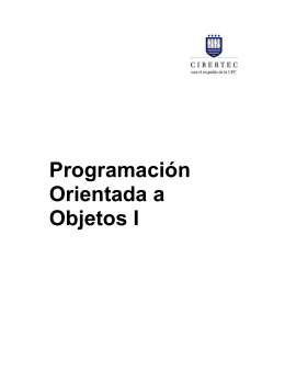 Programación Orientada a Objetos I_201101