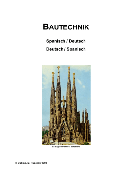 Bautechnik Spanisch-Deutsch/Deutsch