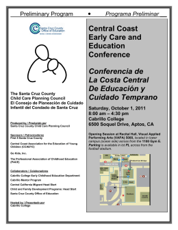 Central Coast Early Care and Education Conference Conferencia