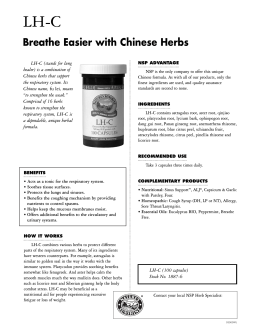 Breathe Easier with Chinese Herbs