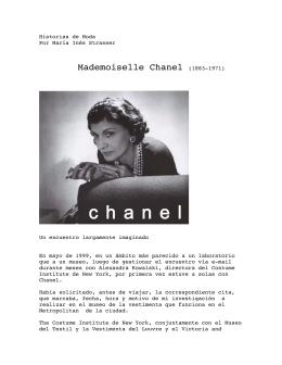 Coco Chanel - Instituto Strasser