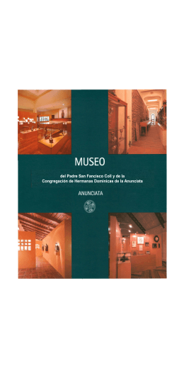 MUSEO folleto - Dominicas de la anunciata