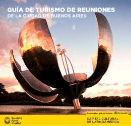 guía de turismo de reuniones - turismo de la Ciudad de Buenos Aires