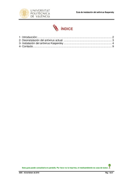 Manual de Instalación del Antivirus Kaspersky