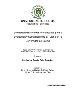 UNIVERSIDAD DE COLIMA - Dirección General de Servicios
