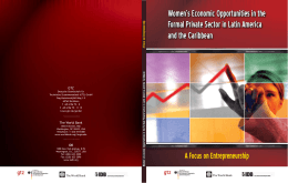 Women`s economic opportunities in the formal private sector in Latin