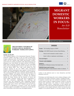 Migrant Domestic Workers in Focus, Issue #2  pdf - 0.9 MB