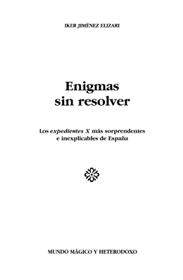 Enigmas Sin Resolver