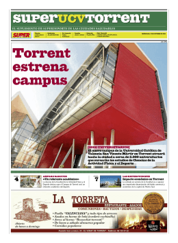 Torrent estrena campus - Universidad Católica de Valencia San