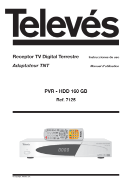 Receptor TV Digital Terrestre Adaptateur TNT PVR - HDD