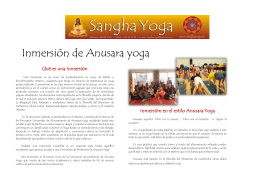 Inmersión de Anusara yoga - Sangha Yoga Castelldefels