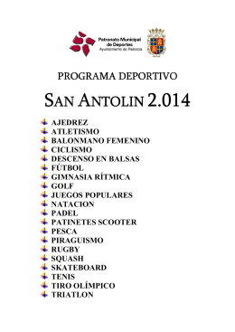 san antolin 2014 - Patronato Municipal de Deportes