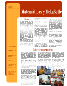 Matemáticas y DeLaSalle - Facultad de Ingeniería en Computación