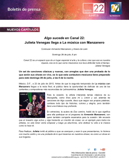 Julieta Venegas llega a La música con Manzanero