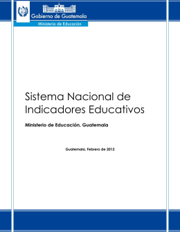 Datos del Indicador - Sistema Nacional de Indicadores Educativos