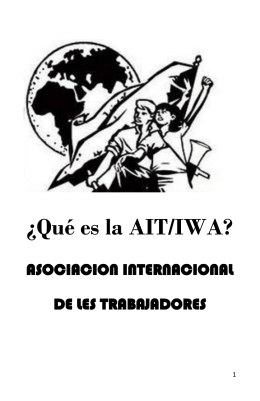 ¿Qué es la AIT/IWA? - Federación Anarquista Local de Valdivia