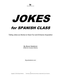 for SPANISH CLASS