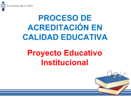 ¿Qué es el Proyecto Educativo Institucional