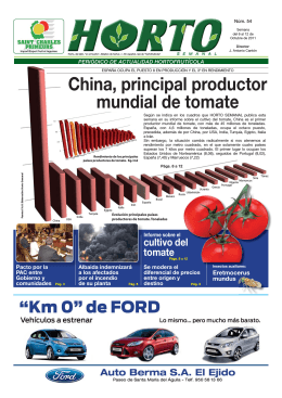 China, principal productor mundial de tomate
