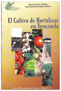 Manual Hortalizas INIA - Sistema de Informacion Agricola Nacional