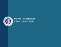 PREPA`s Transformation A Path to Sustainability