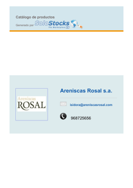 Areniscas Rosal s.a.