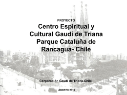 pdf Proyecto Agosto 2012 - Corporación Gaudí de Triana