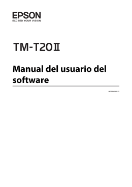 TM-T20II Software User`s Manual