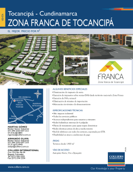 ZONA FRANCA DE TOCANCIPÁ