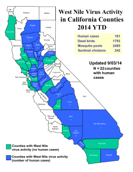 map of cases by California county