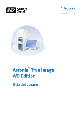 Acronis True Image WD Edition - User Manual