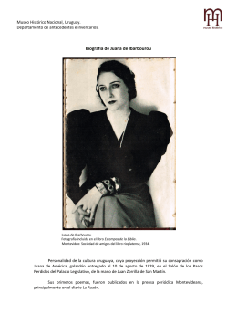 Biografía de Juana de Ibarbourou
