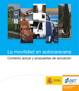 La movilidad en autocaravana - Dirección General de Tráfico