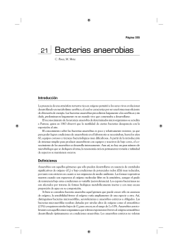Bacterias anaerobias - Instituto de Higiene