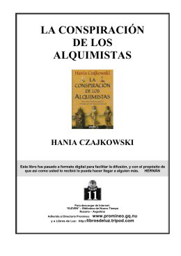 Czajkowski, Hania - La Conspiración de los Alquimistas