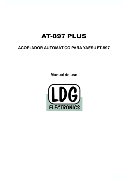 Manual de uso acoplador LDG AT-897PLUS