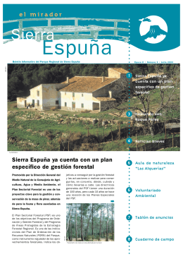 Sierra Espuña ya cuenta con un plan específico de gestión forestal