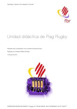 Unidad Didáctica Flag Rugby