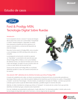 Estudio de casos Ford & Prodigy MSN, Tecnología Digital Sobre