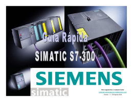 Guía rápida de SIMATIC S7-300 - Carol Automatismos Igualada SA