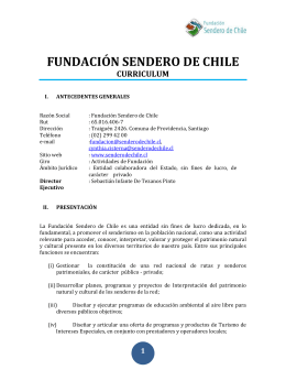 Curriculum vitae - Sendero de Chile