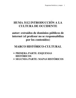 MARCO HISTORICO CULTURAL ESQUEMAS Y MAPAS
