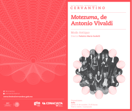 Motezuma, de Antonio Vivaldi - Festival Internacional Cervantino