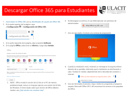 Descargar Office 365 para Estudiantes