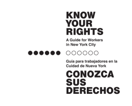 know your rights conozca sus derechos